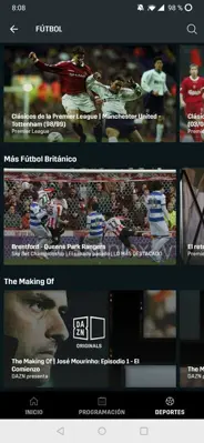 DAZN android App screenshot 1