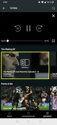 DAZN android App screenshot 5